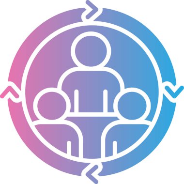 İnsanlar. Web simgesi basit illüstrasyon