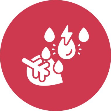 Su damlaları ikon vektör illüstrasyonu