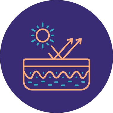 Su simgesinin vektör illüstrasyonu