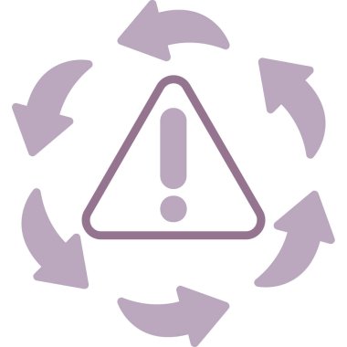 Uyarı işaretinin vektör çizimi