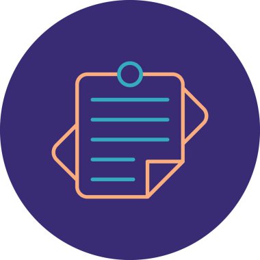 Belge simgesinin vektör illüstrasyonu