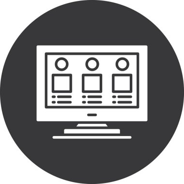 Moda biçimi izole edilmiş arkaplanda tarayıcı simgesi