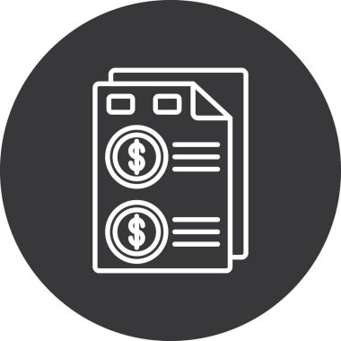 Para için. Web simgesi basit illüstrasyon