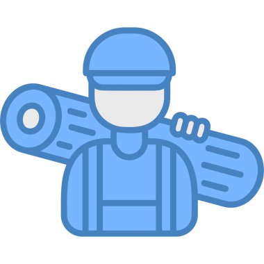 Astronot simgesi, vektör illüstrasyonu