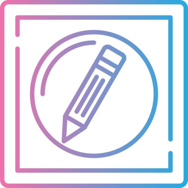 kalem simgesinin vektör illüstrasyonu