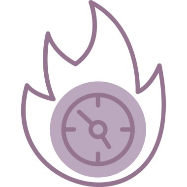 Pusula. Web simgesi basit illüstrasyon