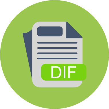 dosya biçimi simgesi, vektör illüstrasyonu