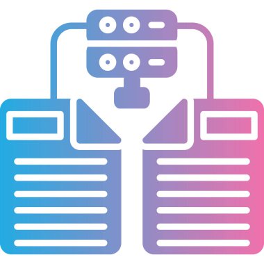 Yazıcı. Web simgesi basit illüstrasyon