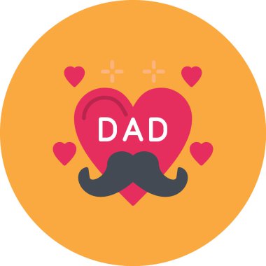 Babalar gününde izole edilmiş bir kalp.