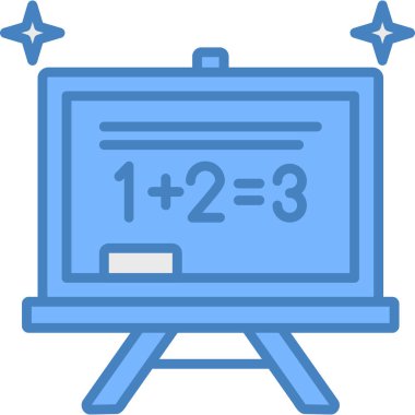 Eğitim ve okul simgesi, vektör illüstrasyonu