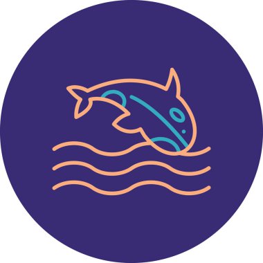 Balık. Web simgesi basit illüstrasyon