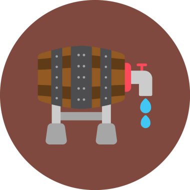 musluk suyu. vektör çizim