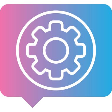 dişli simgesi vektör illüstrasyonu