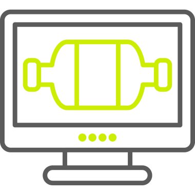 Güç simgesi. Vektör çizim