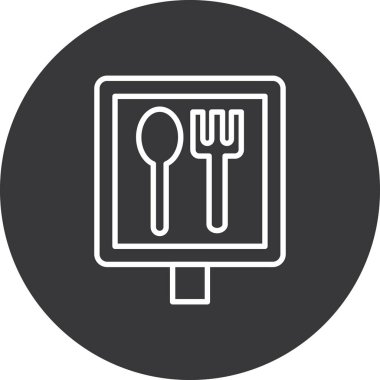 Gıda simgesinin vektör illüstrasyonu