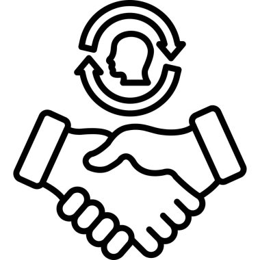 El sıkışma simgesi vektör illüstrasyonu