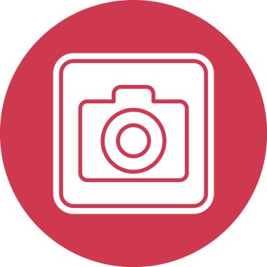 kamera simgesi vektör illüstrasyonu