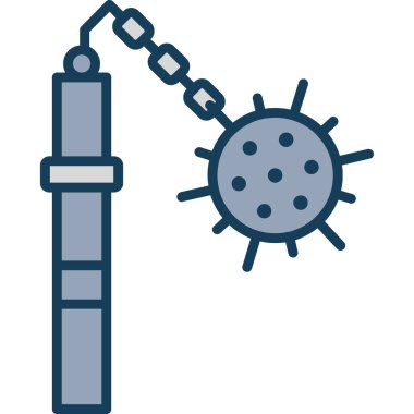 covid 9 virüs simgesi, basit tasarım