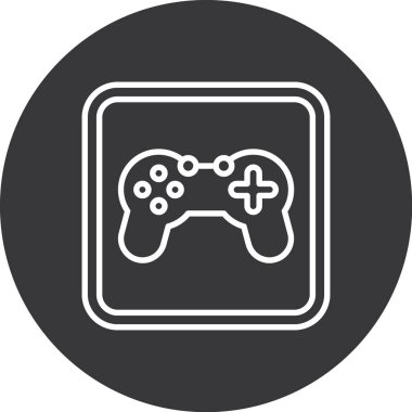 Moda biçimi izole edilmiş arkaplanda gamad oyun denetleyici simgesi