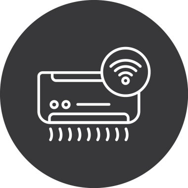 Seo ve teknoloji simgesinin vektör illüstrasyonu