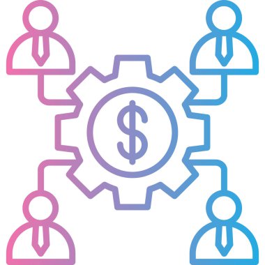 iş simgesi vektör illüstrasyonu