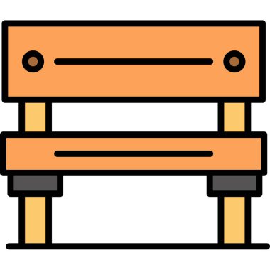 mobilya ikonu vektör illüstrasyonu