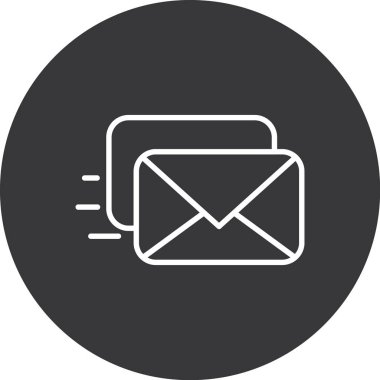 e- posta iletisi simgesi ana hat biçiminde