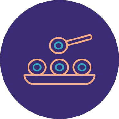 Gıda simgesinin vektör illüstrasyonu