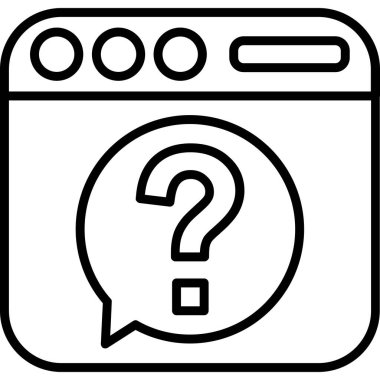 soru işareti simgesi, vektör illüstrasyonu