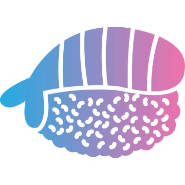 Tavuk budu ikonu. ince renk tasarımı. vektör illüstrasyonu