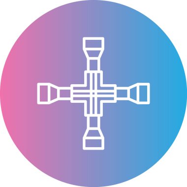 Bir b eksikliği simgesinin vektör çizimi