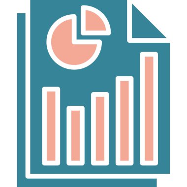 iş grafiği ikon vektör illüstrasyonu
