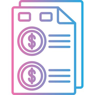 Para için. Web simgesi basit illüstrasyon