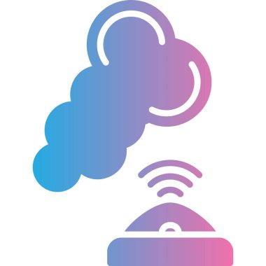 Bulutun basit vektör simgesi