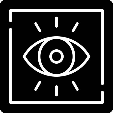 Göz. Web simgesi basit illüstrasyon