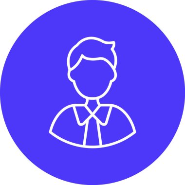 Bir insan simgesinin vektör illüstrasyonu