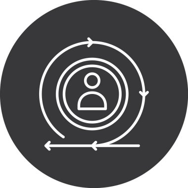 iş insanları çizgi ikon vektör illüstrasyon tasarımı