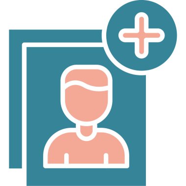 avatar. Web simgesi basit illüstrasyon