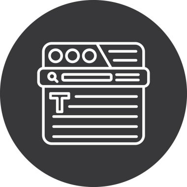 Belge simgesinin vektör illüstrasyonu