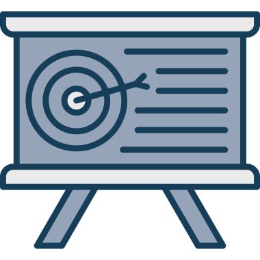 Hedef. Web simgesi basit illüstrasyon