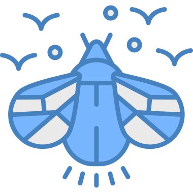 Böcek sineği simgesi doldurulmuş ana hatlar biçiminde