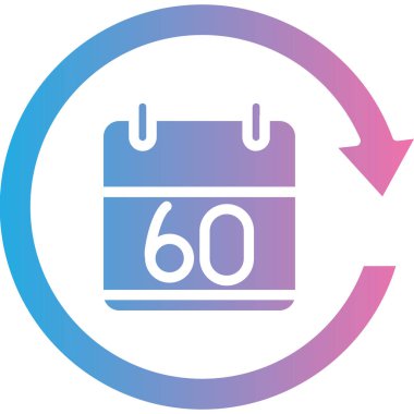 Takvim simgesi vektör illüstrasyonu