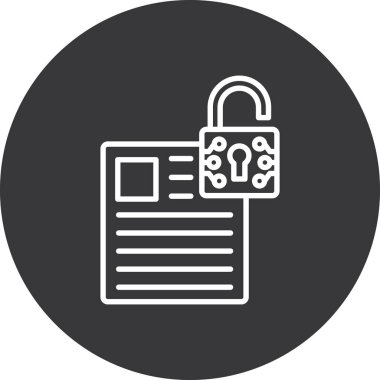 veri koruma simgesi vektör illüstrasyonu