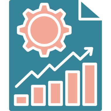 İş ve finans simgesinin vektör illüstrasyonu