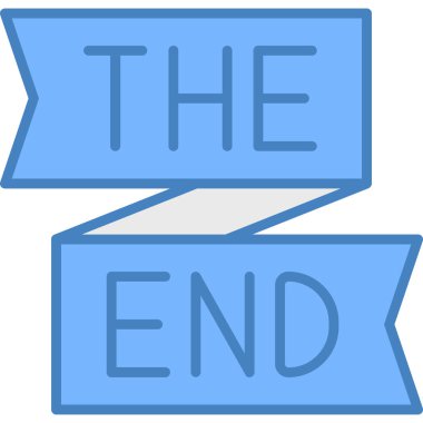 bitiş simgesinin sonu - taslak biçimi