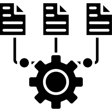 veritabanı sunucu simgesi, vektör illüstrasyonu