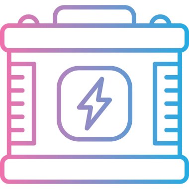 Pil güç simgesi. vektör illüstrasyonu