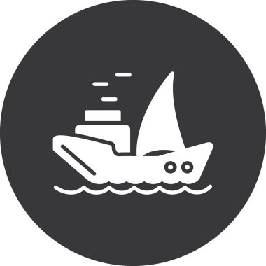 Modern tekne simgesinin vektör çizimi