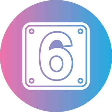 Kişisel ve ticari kullanım için 68 numara simge tasarımı