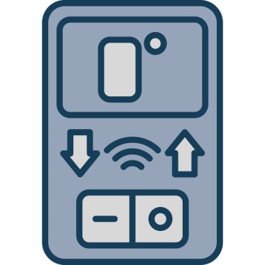 Cep telefonu. Web simgesi basit illüstrasyon